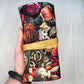 Customizable Wonderland Tarot Wrap Pouch, Alice's Adventures in Wonderland Tarot Bag, Cat White Rabbit Tarot Deck Wrap