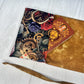Customizable Wonderland Tarot Wrap Pouch, Alice's Adventures in Wonderland Tarot Bag, Cat White Rabbit Tarot Deck Wrap