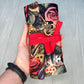 Customizable Wonderland Tarot Wrap Pouch, Alice's Adventures in Wonderland Tarot Bag, Cat White Rabbit Tarot Deck Wrap