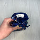 Mini Alice's Adventures in Wonderland Tarot Bag, Wonderland Tarot Deck Bag, Cat White Rabbit Pocket Tarot Bag, Navy Blue Trinket Dice Bag