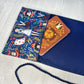 Alice's Adventures in Wonderland Tarot Wrap Pouch, Wonderland Tarot Card Pouch, Cat White Rabbit Tarot Deck Holder