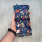 Alice's Adventures in Wonderland Tarot Wrap Pouch, Wonderland Tarot Card Pouch, Cat White Rabbit Tarot Deck Holder