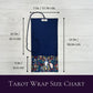 Alice's Adventures in Wonderland Tarot Wrap Pouch, Wonderland Tarot Card Pouch, Cat White Rabbit Tarot Deck Holder