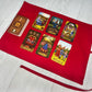 Customizable Wonderland Tarot Wrap, Alice's Adventures in Wonderland Tarot Bag, Cat White Rabbit Tarot Deck Wrap