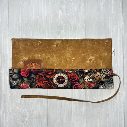 Customizable Wonderland Tarot Wrap, Alice's Adventures in Wonderland Tarot Bag, Cat White Rabbit Tarot Deck Wrap