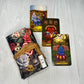 Customizable Wonderland Tarot Wrap, Alice's Adventures in Wonderland Tarot Bag, Cat White Rabbit Tarot Deck Wrap