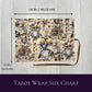 Alice's Adventures in Wonderland Tarot Bag, Wonderland Tarot Wrap, Vintage Like Watercolor Alice Tarot Wrap