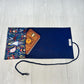 Alice's Adventures in Wonderland Tarot Wrap Pouch, Wonderland Tarot Card Pouch, Cat White Rabbit Tarot Deck Holder