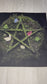 Earthy Pentacle Altar Cloth, Tarot Reading Cloth, Earthy Tarot Reading Supplies and Accessories, Rune Casting Cloth, Witch Tarot Reader Gift