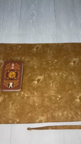 Customizable Wonderland Tarot Wrap, Alice's Adventures in Wonderland Tarot Bag, Cat White Rabbit Tarot Deck Wrap