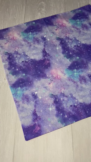 Purple Galactic Altar Cloth, Tarot Reading Cloth, Ritual Cloth, Rune Casting, Tarot Reading Supplies, Witchy Gift Supplies, Divination Tools