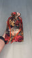 Wonderland Tarot Deck Bag, Alice's Adventures in Wonderland Tarot Bag, Cat White Rabbit Tarot, Red Tarot Pouch