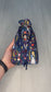 Alice's Adventures in Wonderland Tarot Bag, Wonderland Tarot Deck Bag, Cat White Rabbit Tarot, Navy Blue Tarot Bag