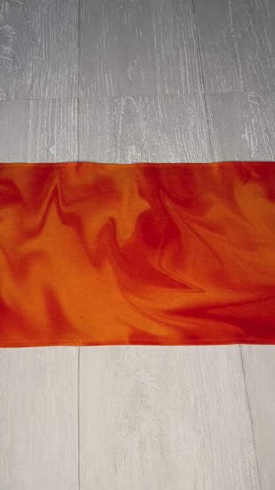 Fire Altar Cloth, Rectangle Orange Tarot Reading Cloth, Elemental Tarot Reading Supplies & Accessories, Rune Casting, Witch Tarot Reader