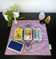 Purple Metatron's Cube Tarot Altar Cloth - 14"x14"