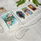 White Shimmery Tarot Wrap Pouch, Tarot Deck Storage, Tarot Supplies & Accessories, Tarot Card Holder, Divination Witch Tarot Reader Gift