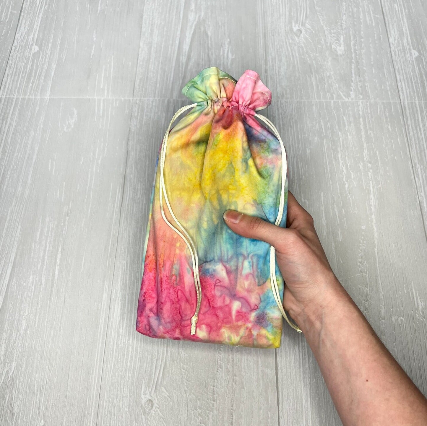 Large Tie Dye Tarot Bag, Drawstring Pouch for Tarot & Oracle Deck, Divination Tools, Giant Tarot Deck, Witchcraft and Wiccan Gift Supplies