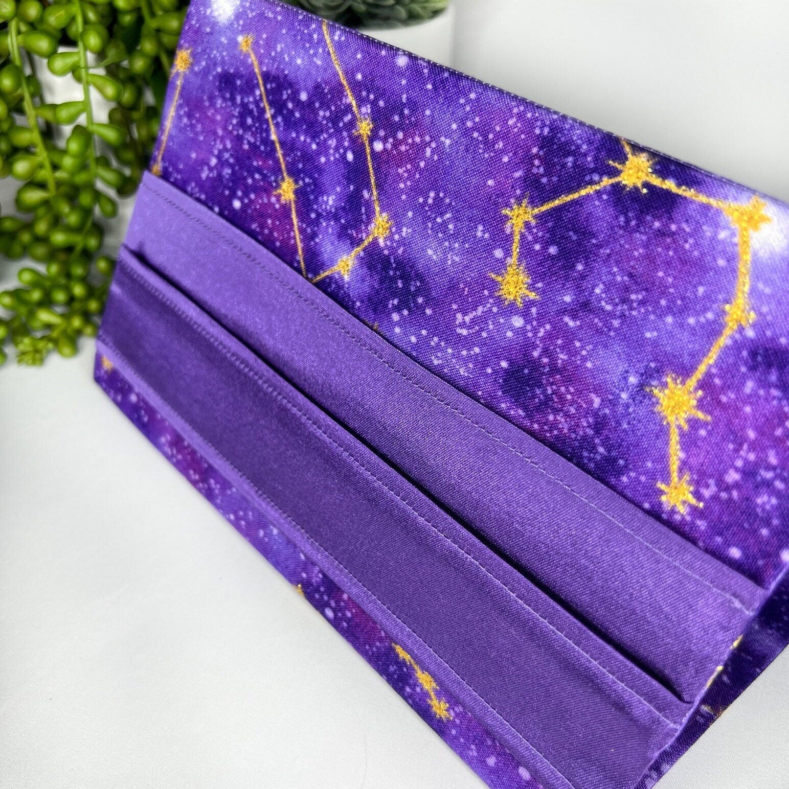 Purple & Gold Constellation Tarot Card Stand