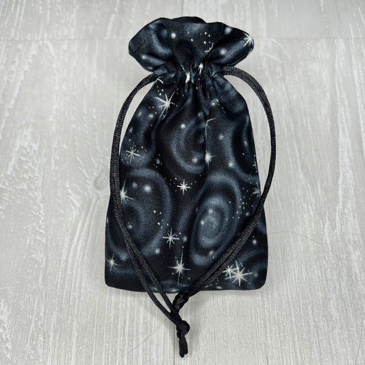Mini Sized Black Galactic Tarot Bag