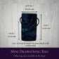 Mini Sized Blue & Black Galactic Drawstring Bag