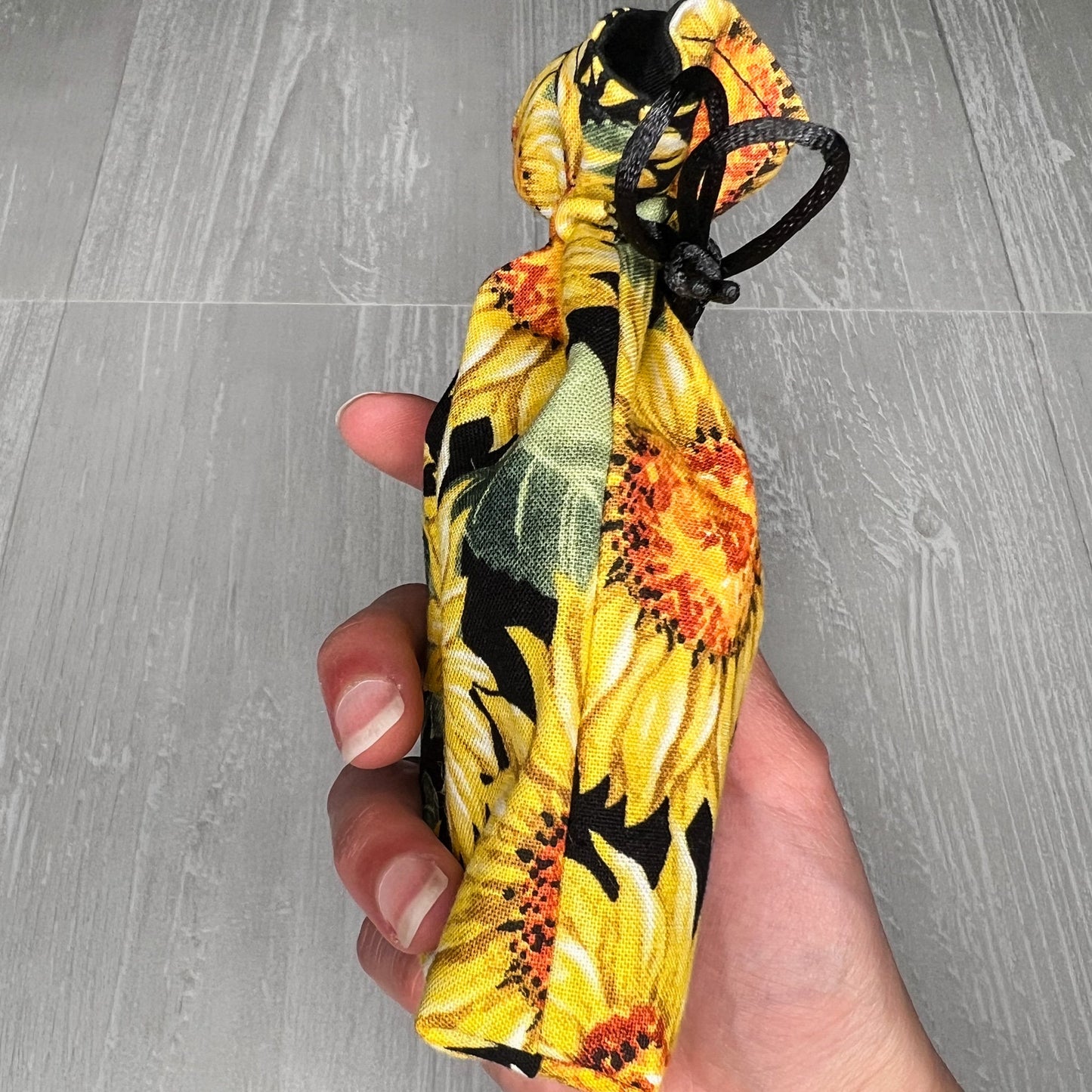 Mini Sized Sunflower Drawstring Bag