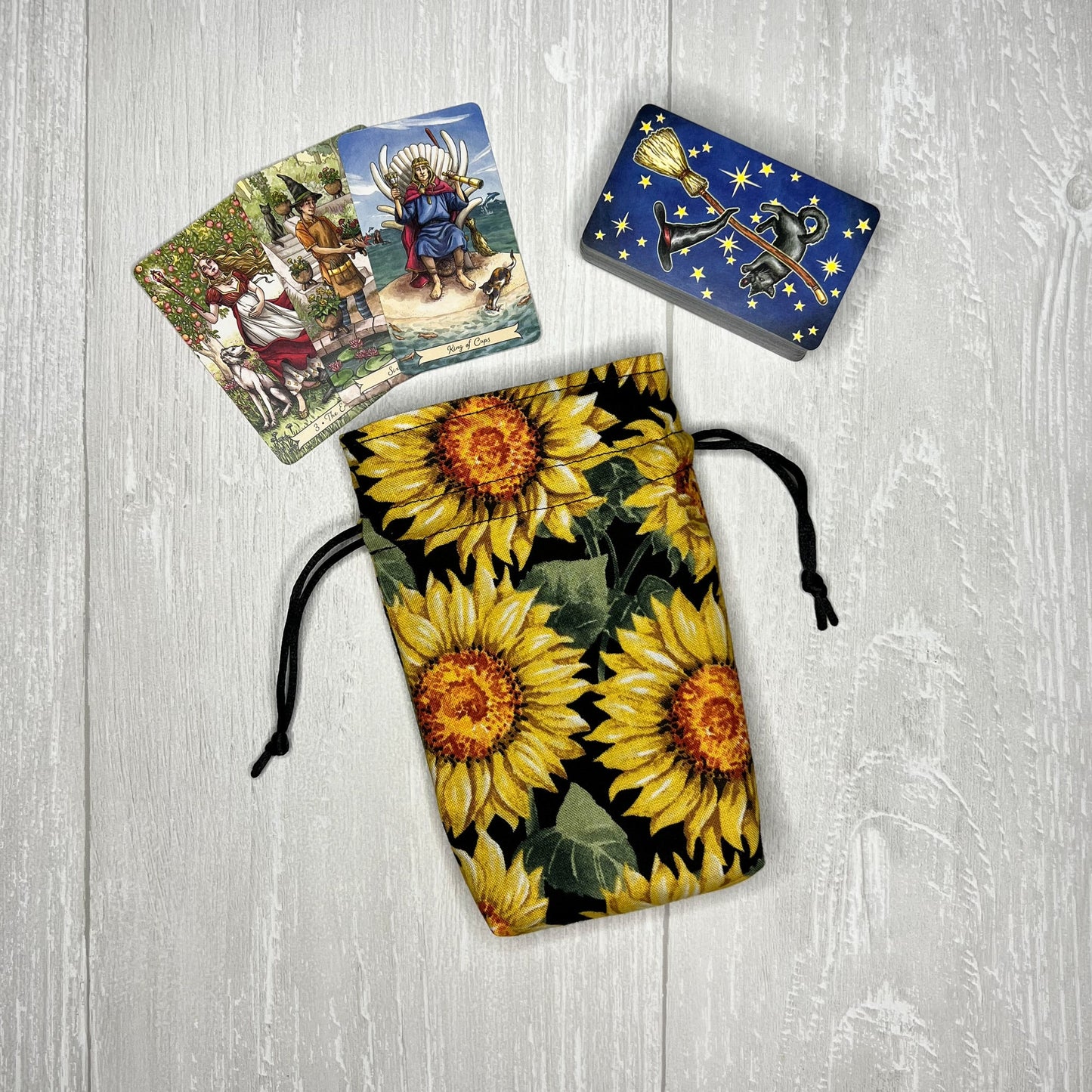 Mini Sized Sunflower Drawstring Bag