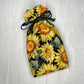 Sunflower Standard Tarot Deck Bag, Tarot Drawstring Pouch, Tarot Deck Storage Holder, Floral Tarot Bag, Tarot Reader Witch Birthday Gift