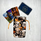 Orange Skull Tarot Bag, Drawstring Pouch, Tarot Deck Storage Holder, Standard Tarot, Halloween Witchcraft Divination Tools Gifts & Supplies