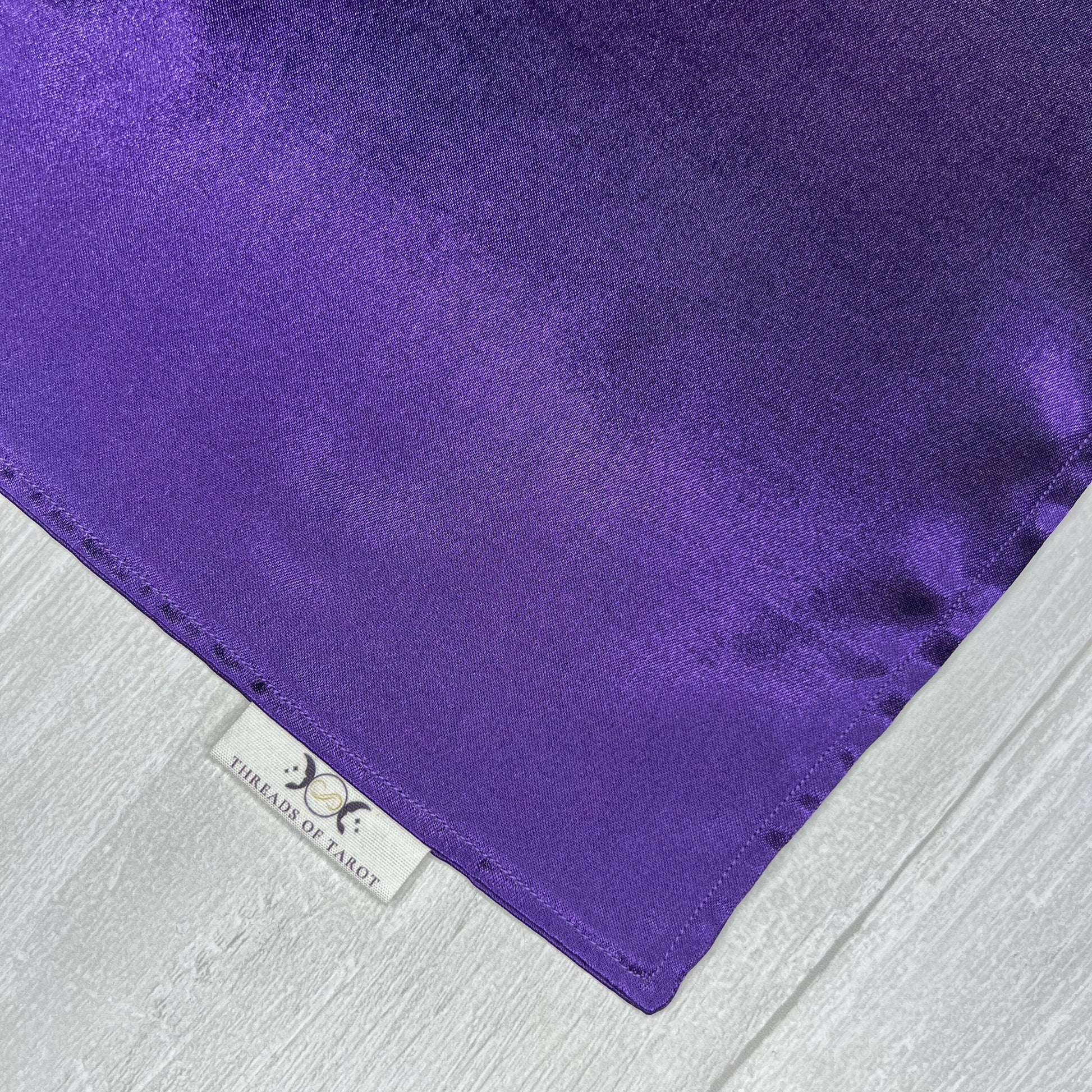 Small Purple Satin Altar Cloth, Tarot Reading Cloth, Ritual Cloth, Rune Casting, Tarot Reading Supplies, Divination Tool, Witch Altar Decor