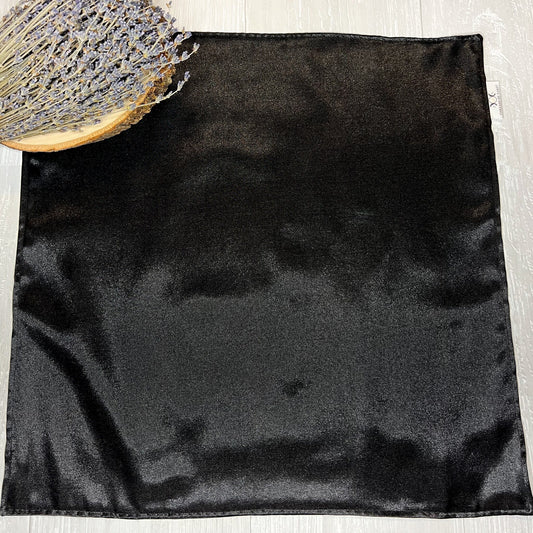 Black Satin Tarot Altar Cloth