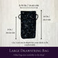 Large Sized Black Galactic Tarot Bag
