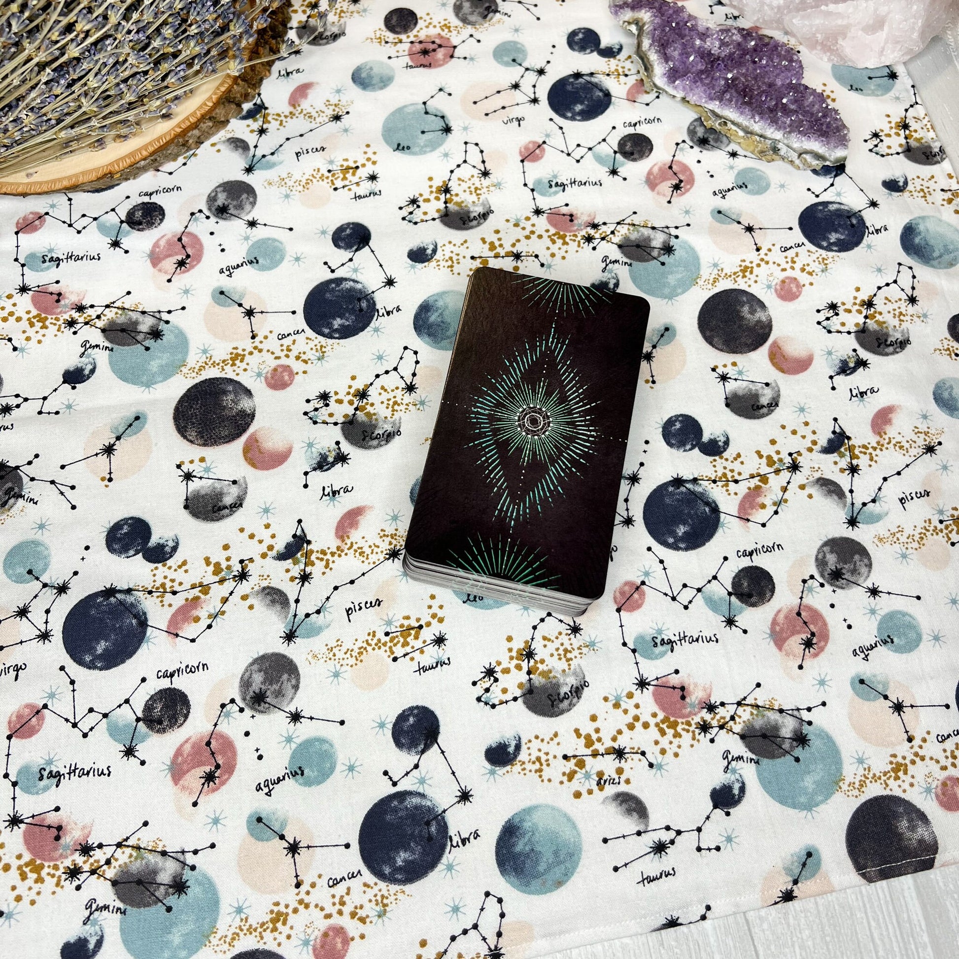 Zodiac Constellation Tarot Cloth