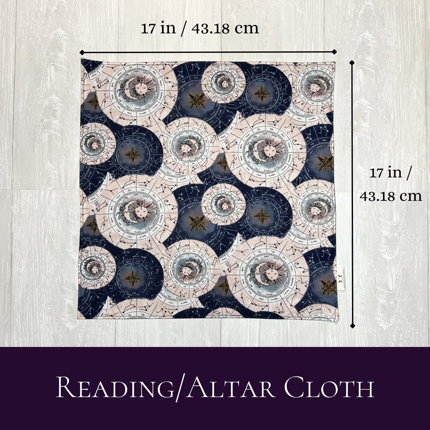 Zodiac Wheel Tarot Reading Cloth