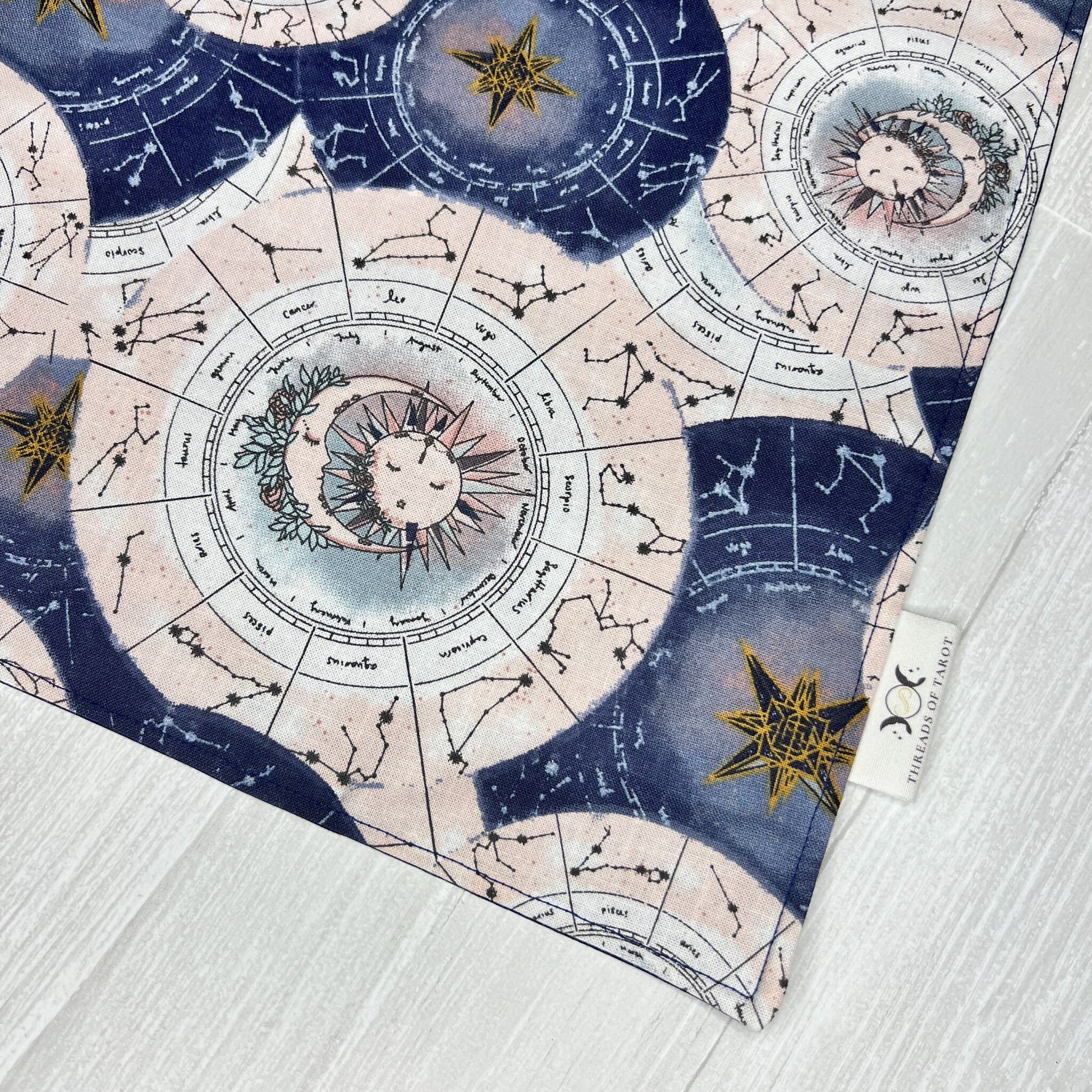 Zodiac Wheel Tarot Reading Cloth