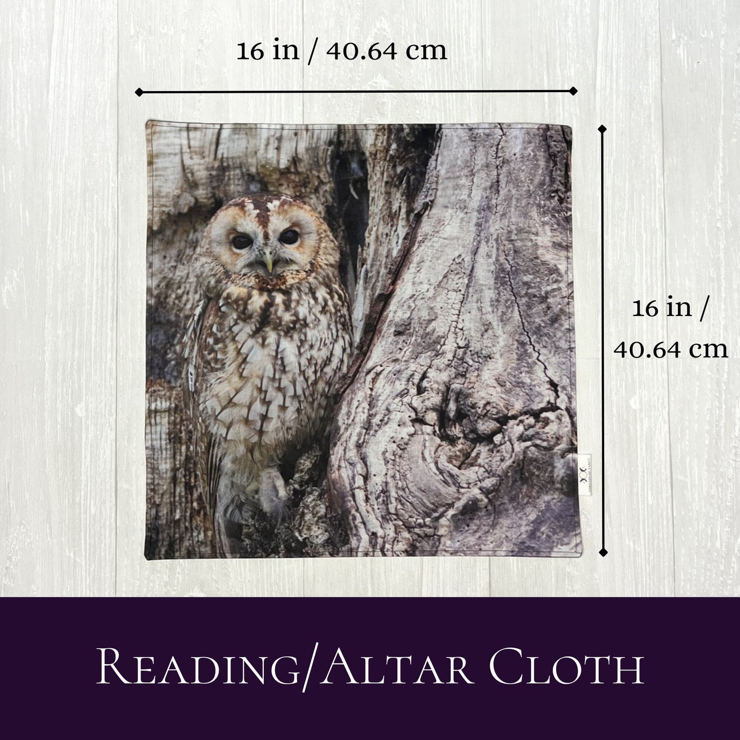Owl Altar Cloth, Tarot Cloth, Altar Ritual Cloth, Rune Casting Cloth, Tarot Reading Supplies, Pagan Witchcraft Wiccan, Divination Tools
